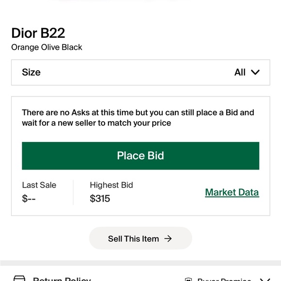 Dior B22 Sneakers - Orange, Olive, Black